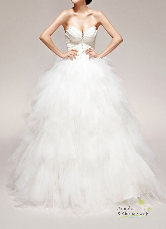 feather/wedding gown/women clothing/dress/long/lace/tulle/elegant/custom made/ALL SIZE