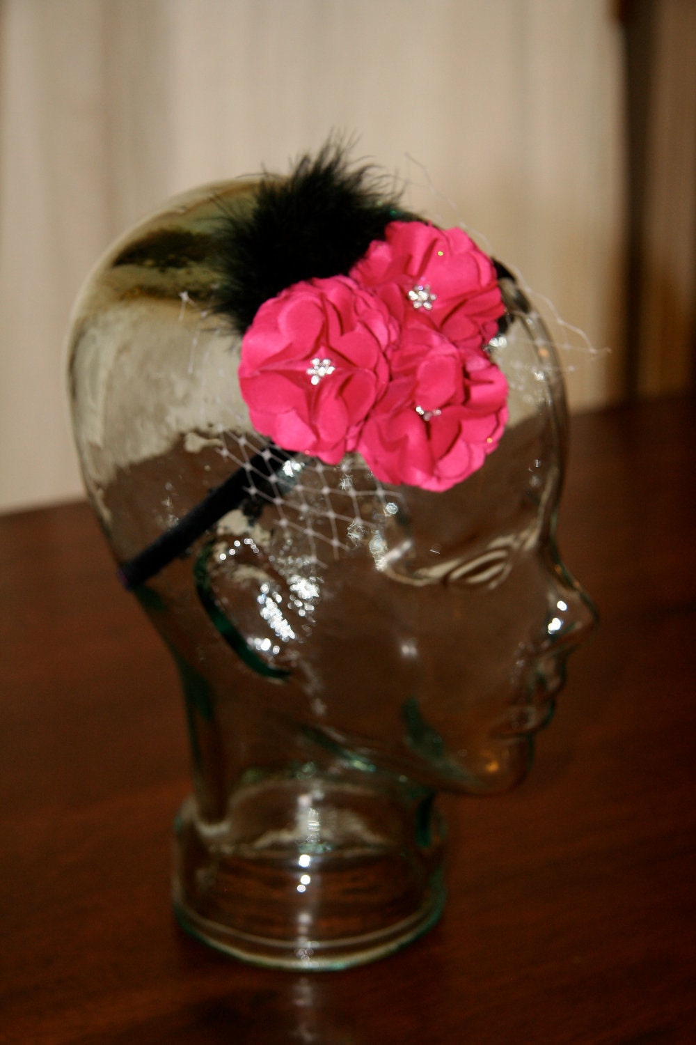 Pretty in Pink Fabric Flower Headband