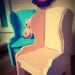 1/16th Scale Custom Country Luxe Miniature Wingback Chair, 1