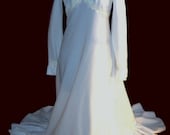Vintage 1970s Hippie Wedding Dress 70s Wedding Gown
