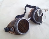 STEAMPUNK APOCALYPTIC GOGGLES - Victorian Aviator Airship Captain Mad Scientist Special