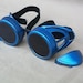 BLUE CYBER GOGGLES - Industrial Rave Scientist Eyewear