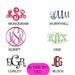 Car Monogram Initials Decal
