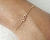 Hammered Gold Filled or Sterling Infinity Bracelet - Infinity Bracelet - Everyday Bracelet - Bridesmaid Bracelet