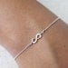 Hammered Sterling and Gold Filled Infinity Bracelet - Infinity Mix Metal Bracelet - Everyday Bracelet - Bridesmaid Bracelet