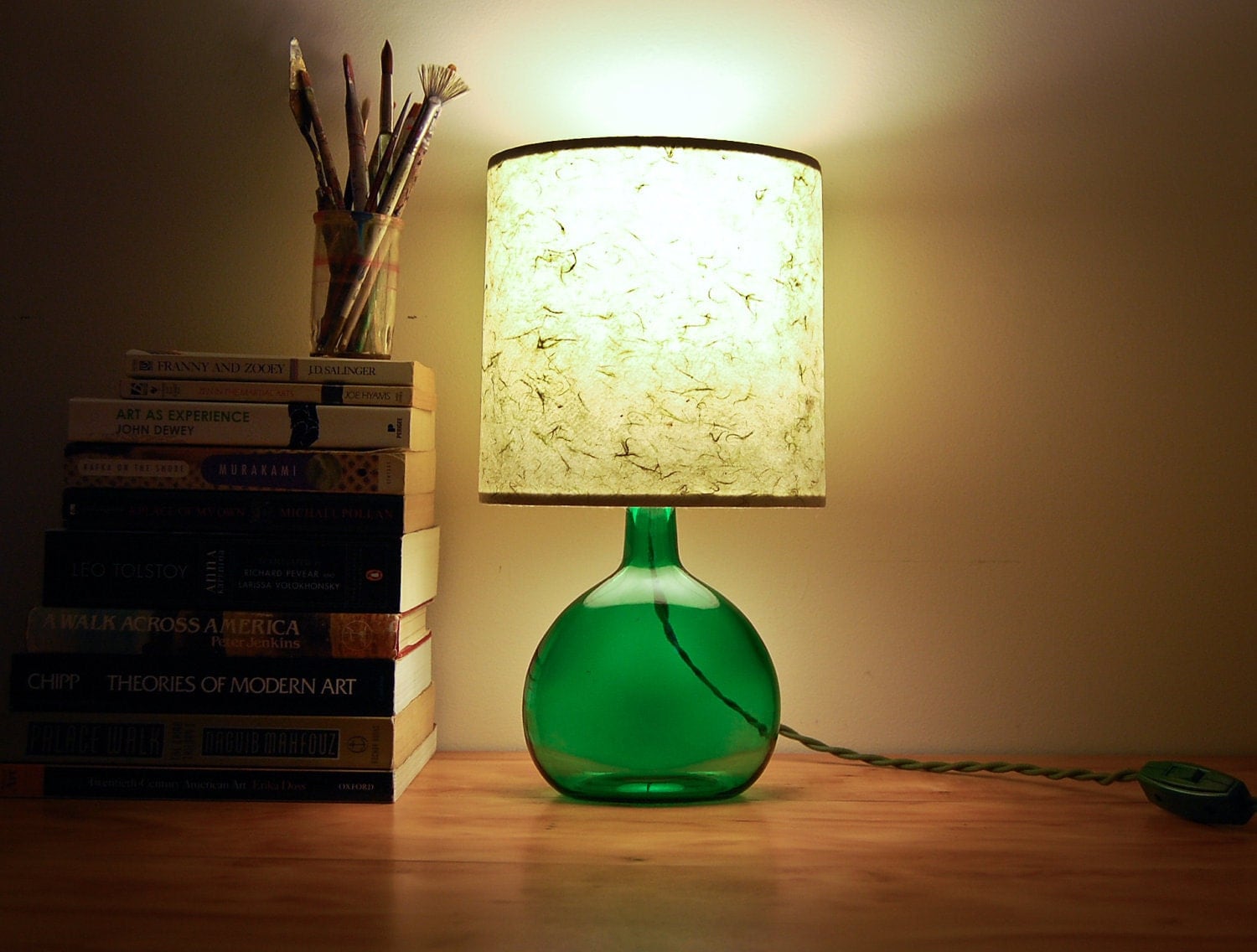 Vintage Green Lamp