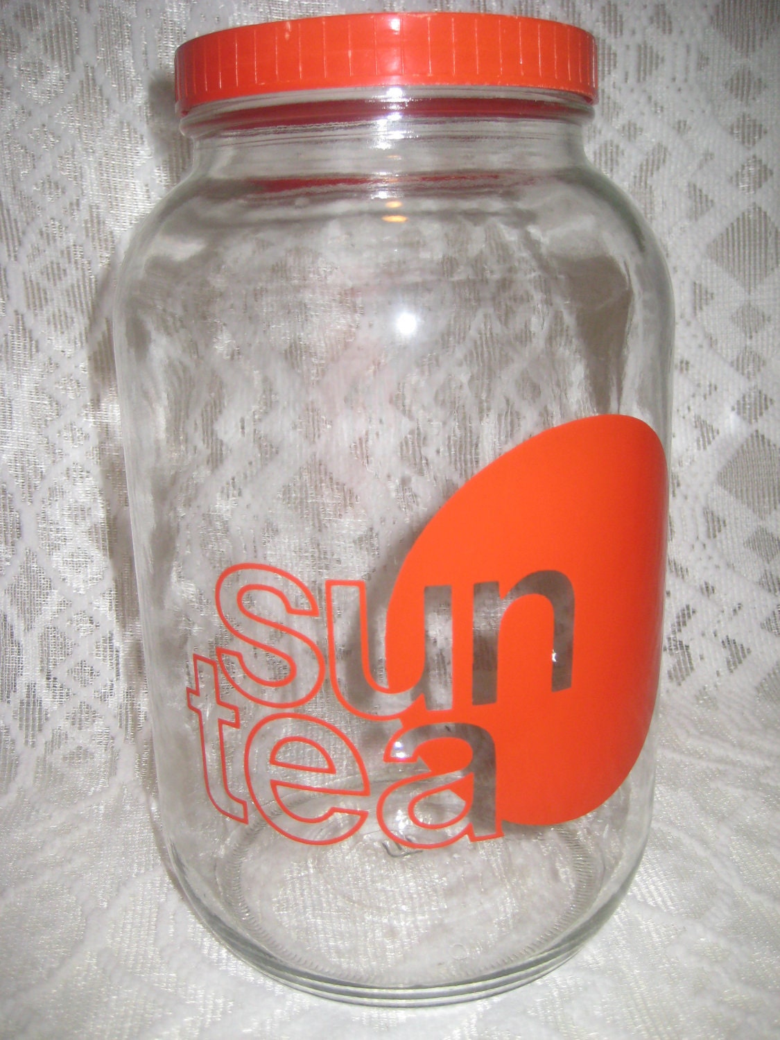 Sun Tea Container Glass 1 Gallon Vintage Sun Tea by TagSaleDivas