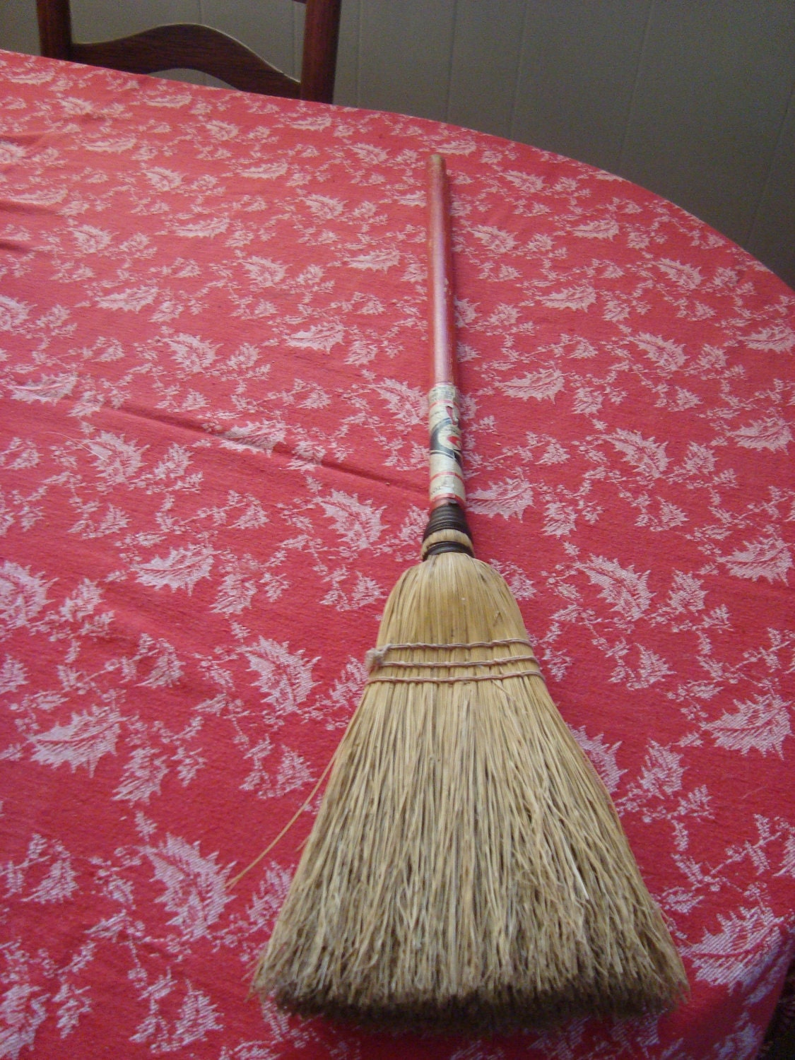 child sized broom made by the blind