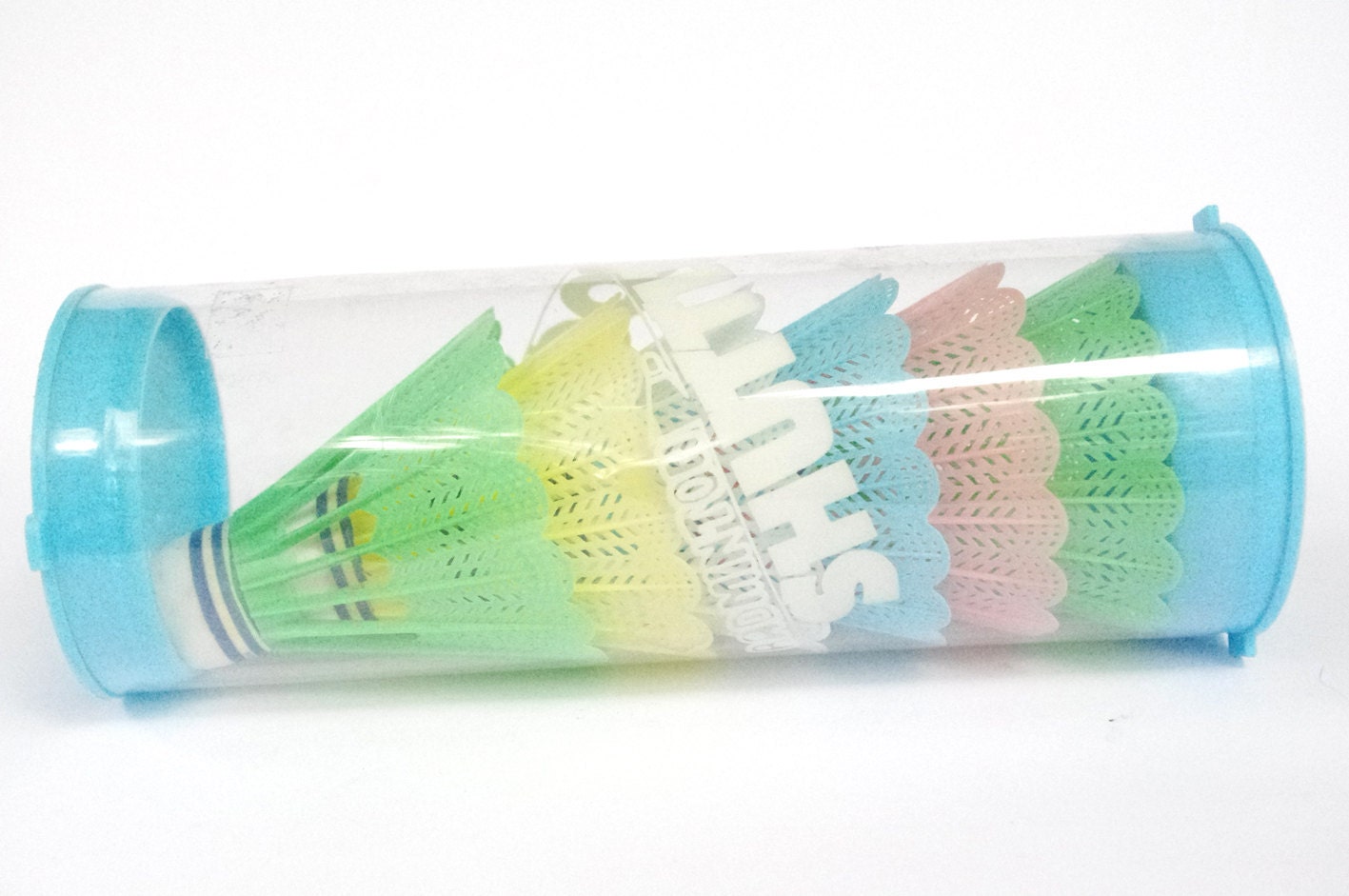 Vintage Pastel Shuttlecocks - Badminton - In Original Box - Set of Six