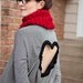 Heart Cut out Shirt  Made to order Upcycled Heart Shirt  Back Cut Out Shirt