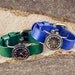 Leather Watch & bracelet ,Green leather,vintage,classical, WN06-2