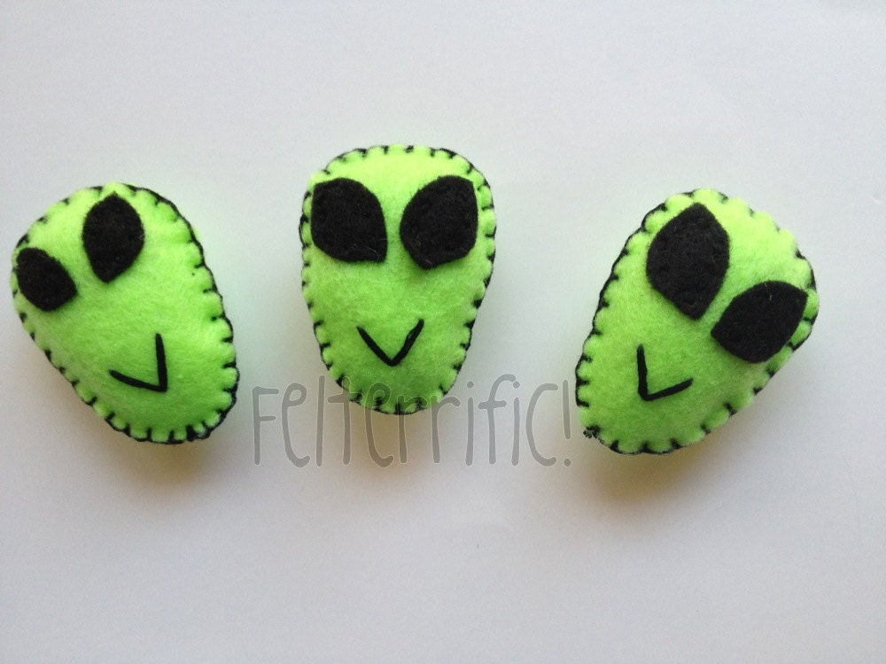 Handmade Alien Magnet set