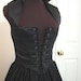 Black Renaissance Bodice and Skirt Dress or Costume Set   6 Sizes Available