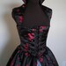 Black and Red Fantasy Renaissance Over Gown Dress Many Sizes Available
