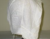 19th century cotton night or day cap
