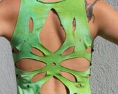 Cut Out  Flower Asymmetric Dress. Open Back.Backless Short dress