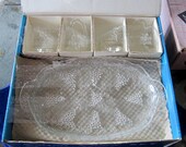 Anchor Hocking Vintage 8 piece Serva - Snack Set, Original Packaging