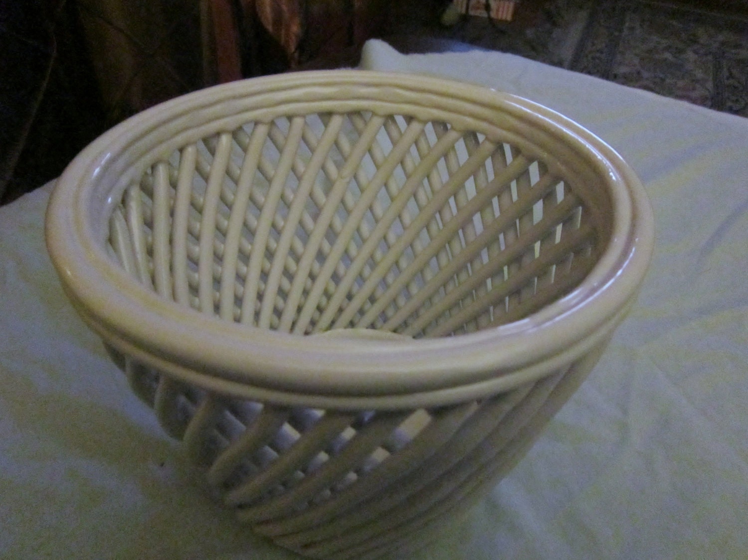 Made in Italy - set of 2 Rope Weave Basket & Planter