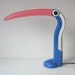 Retro toucan pelican desk Lamp 1980s , vintage great lighting for childrensroom bedroom or office workplace