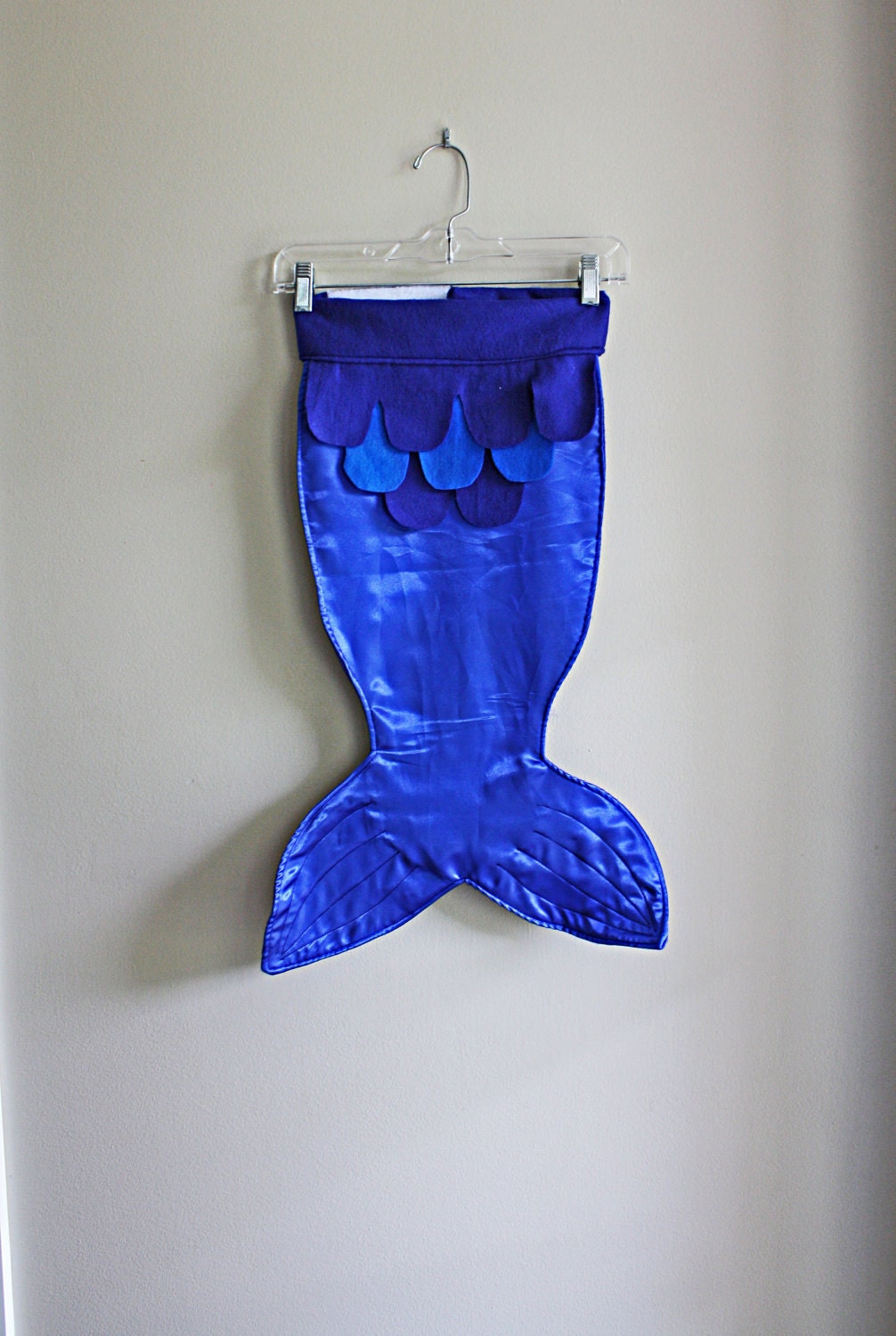 Mermaid Costume Tail Royal Navy Blue Size Large - arainydayplay