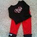 Appliqued Zebra Minky Valentine Heart Outfit