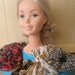 Vintage Hair Scrunchies, set of 6, pony tail holders, elastic hair bands, original, hair accessory