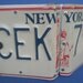 Recycled New York License Plate photo album, Statue of Liberty, original plate, recycled accessories-Little Earth