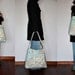 World Map Print Large Diaper Bag  Canvas Tote Bag  Messenger Bag  Shoulder Bag Everyday Purse
