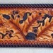 Handmade Leather Billfold Wallet With Hand Tooled Oak Leaf Pattern