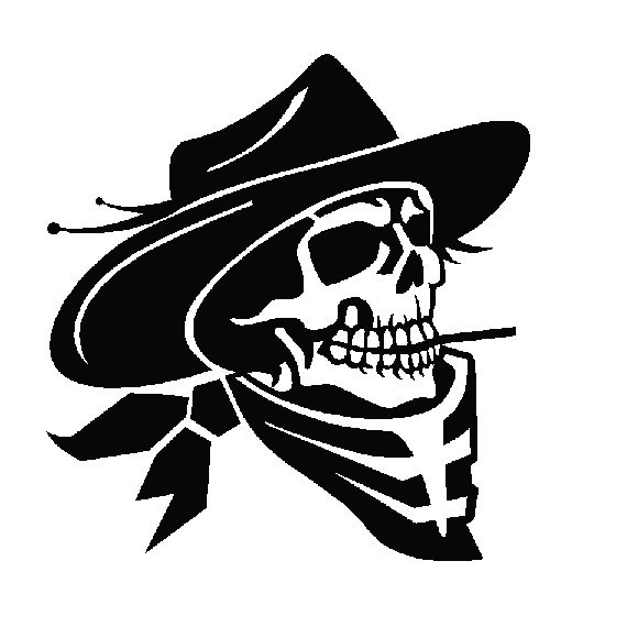 items similar to 6 inch evil western cowboy skull decal items similar to 6 inch evil western cowboy skull decal