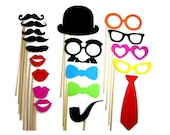 Photo Booth Props - 19 Piece