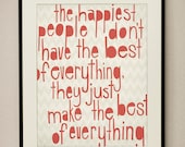 Happiest People 11x14 Art Print