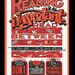 WARNING SIGNS oversized postcard featuring neon graffiti and featuring Gwendolyn Brooks