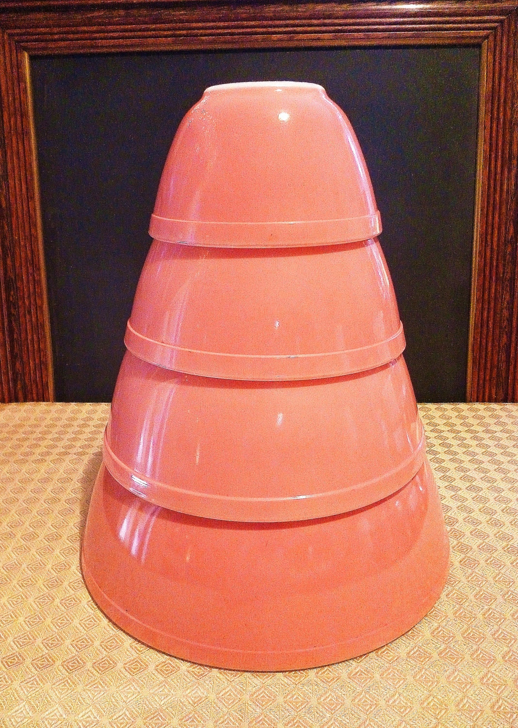 4-Piece Pink Pyrex Mixing Bowl Set