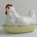 Vintage California Cleminson Hen on Nest Dish