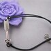 bracelet---antique silver arrow, real leather bracelet---Z178