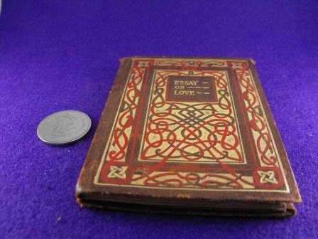 Rare Book Bonded Leather Miniature Sesame Booklets Essay On Love Emerson Publisher G.G. Harrop & Co. 1923