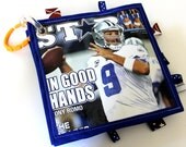 Baby Newspaper (Sports, Football, NFL, Dallas, Cowboys, Dallas Cowboys Baby, Baby Boy, Baby Girl): crinkle taggie