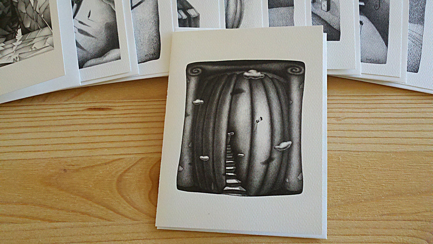 Artistic Greeting Card - No.1: from original pencil drawing artwork