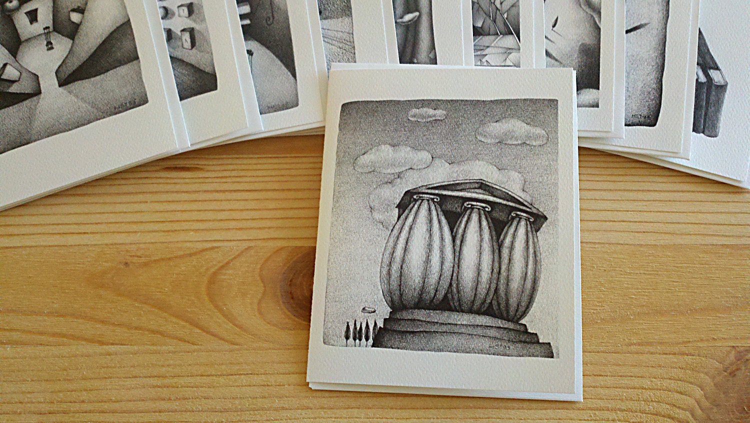 Artistic Greeting Card - No.6: from original pencil drawing artwork