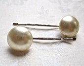 Vintage Pearl Hair Bobby Pins Bridal White Ivory Vintage Wedding Flower Girl Children's Jewelry Pins - Pearl Power Pins