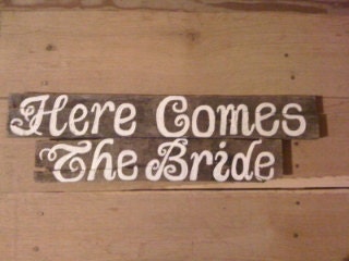 Customized Wooden Wedding Signs