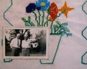 Folk Art Embroidery Still Life with Photograph