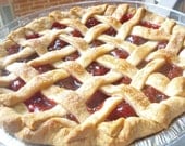50% OFF  Cherry & Texas Wine Lattice Pie MADE to Order, finest ingredients used