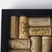 Re-cycled Wine Corks in Black Shadowbox