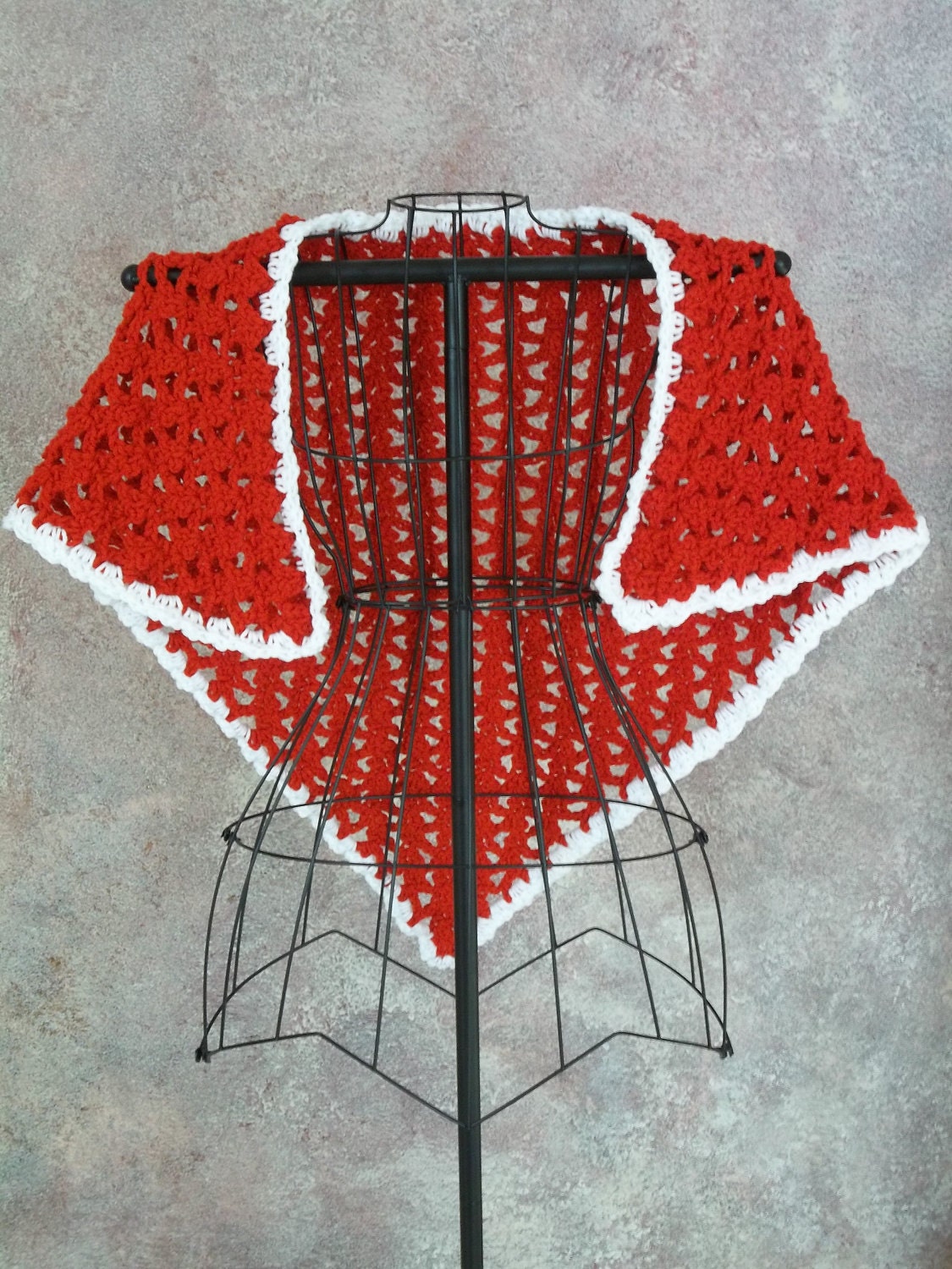 Crocheted Valentine's Day Shawl