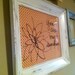 White And Orange Dry Erase Board For Memos Rustic Shabby Chic Vintage Frame Hand Painted Message Board for Love Letters