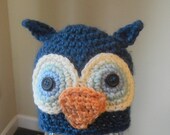 SALE Newborn Owl Beanie- Ready to Ship