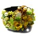 SECRET GARDEN-Bracelet Designed With Vintage Repurposed Jewelry