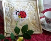 NEW "Dreaming of You" Love Bug Pot holder or Hot Pad